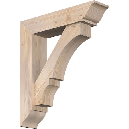 Ekena Millwork Balboa Traditional Smooth Bracket w/ Offset Brace, Douglas Fir, 7 1/2"W x 32"D x 36"H BKT0806X32X36BOA01SDF